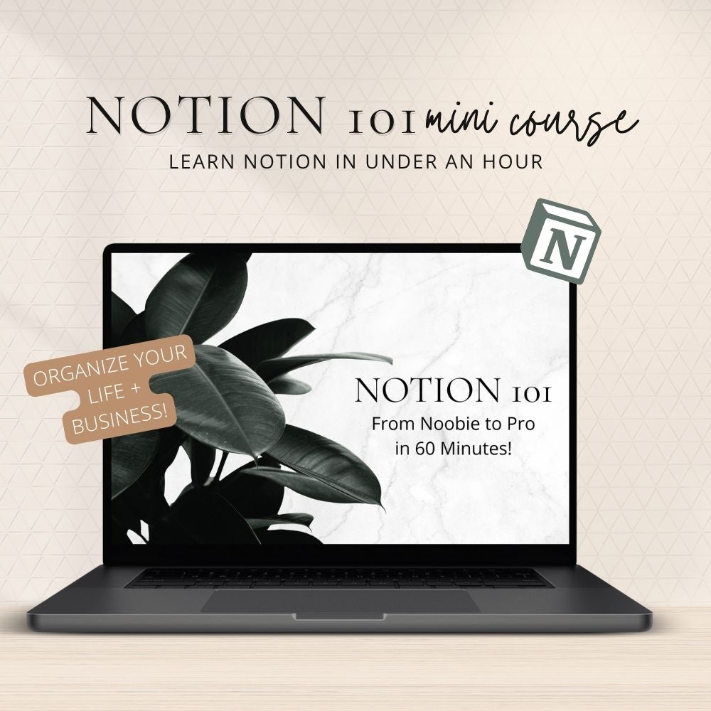 Productive Boss Notion System + Notion 101 Mini Course presented by modAmbition