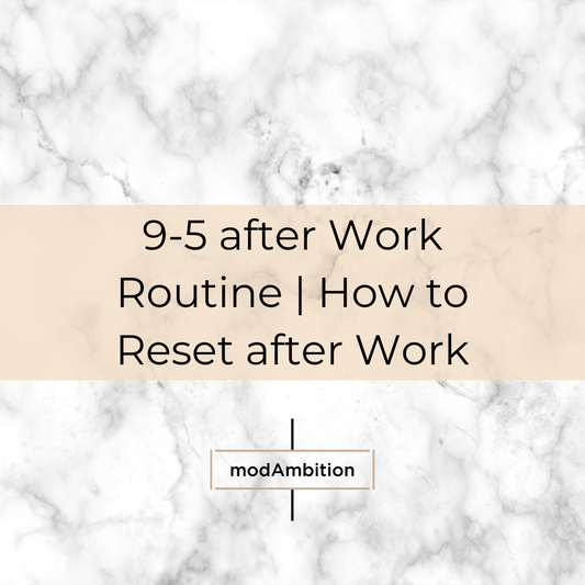 PRODUCTIVE EVENING ROUTINE ⎸ 9-5 after work routine ⎸ How to reset after work