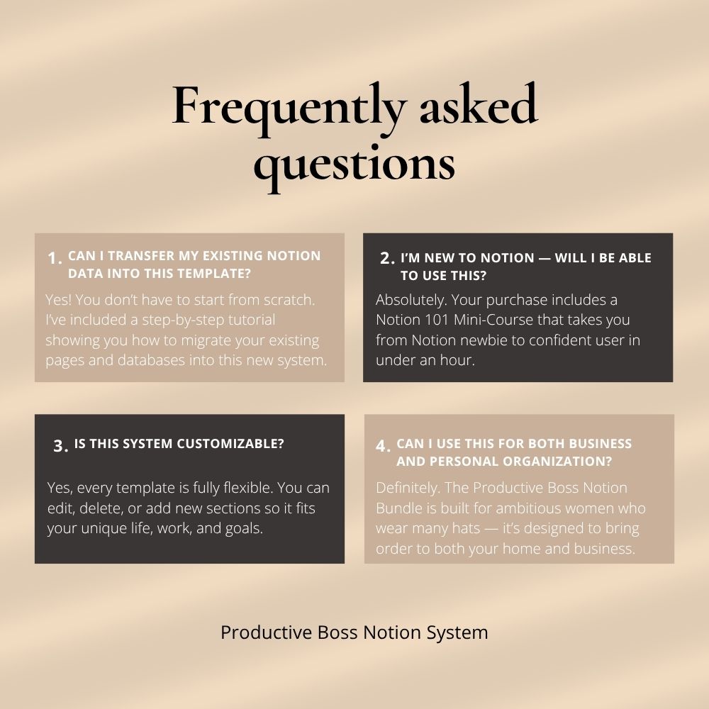 Productive Boss Notion System